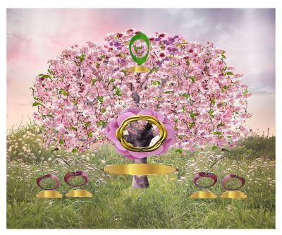 Bronze: Realistic Cherry Blossom Tree -Slim