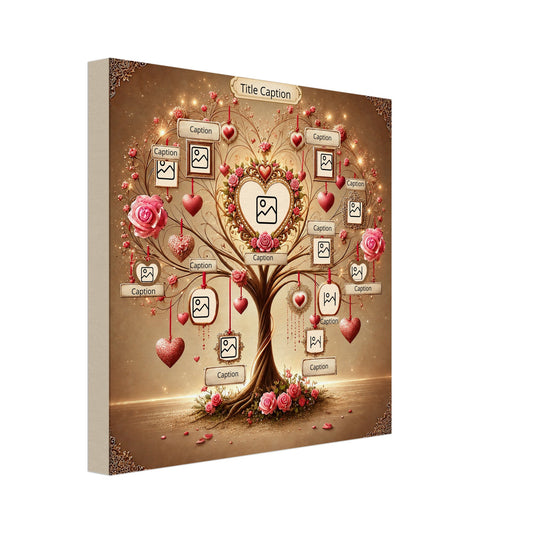 Personalized Valentine Tree Canvas – A Celebration of Love