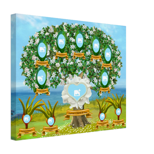 Bronze Realistic Gardenia Family Tree – Gallery Canvas