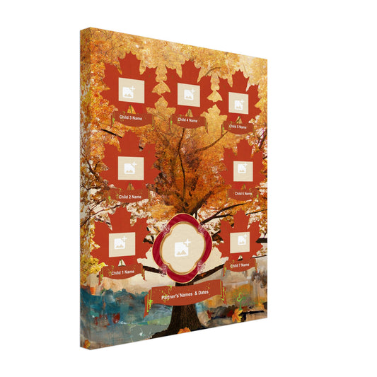 Copper Realistic Maple Family Tree – Gallery Canvas