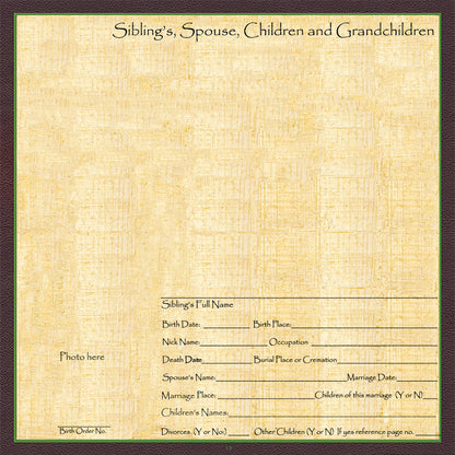 Individual Family History Egyptian Theme Scrapbook Pages