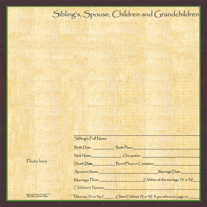 Individual Family History Egyptian Theme Scrapbook Pages