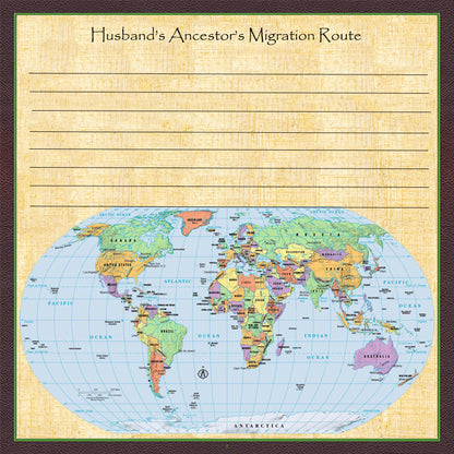 Individual Family History Egyptian Theme Scrapbook Pages