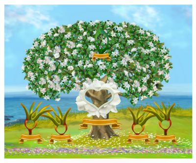 Bronze: Realistic Gardenia Tree - Gallery