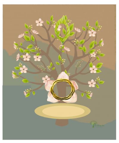 Copper: Whimsical  Frangipani Tree - Gallery