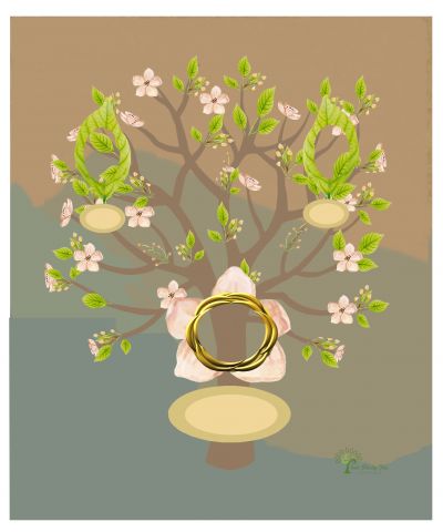 Copper: Whimsical  Frangipani Tree - Gallery