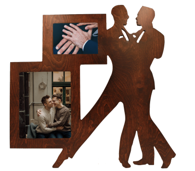 Gay Couple Wedding Picture Frame