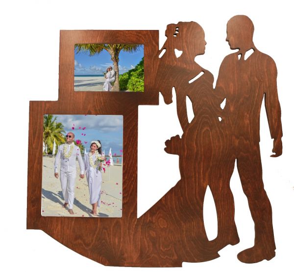 Young Couple Wedding Dancing Picture Frame